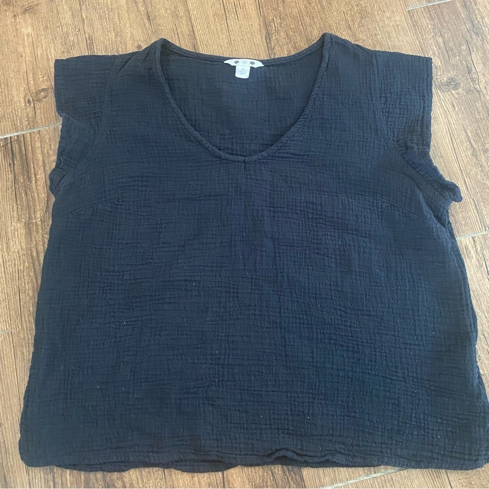 Women's Black Top M 100 % cotton